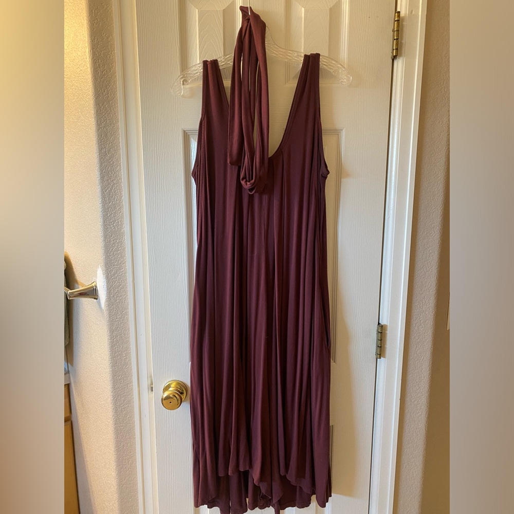 Maroon Latched Mama romper (one size)